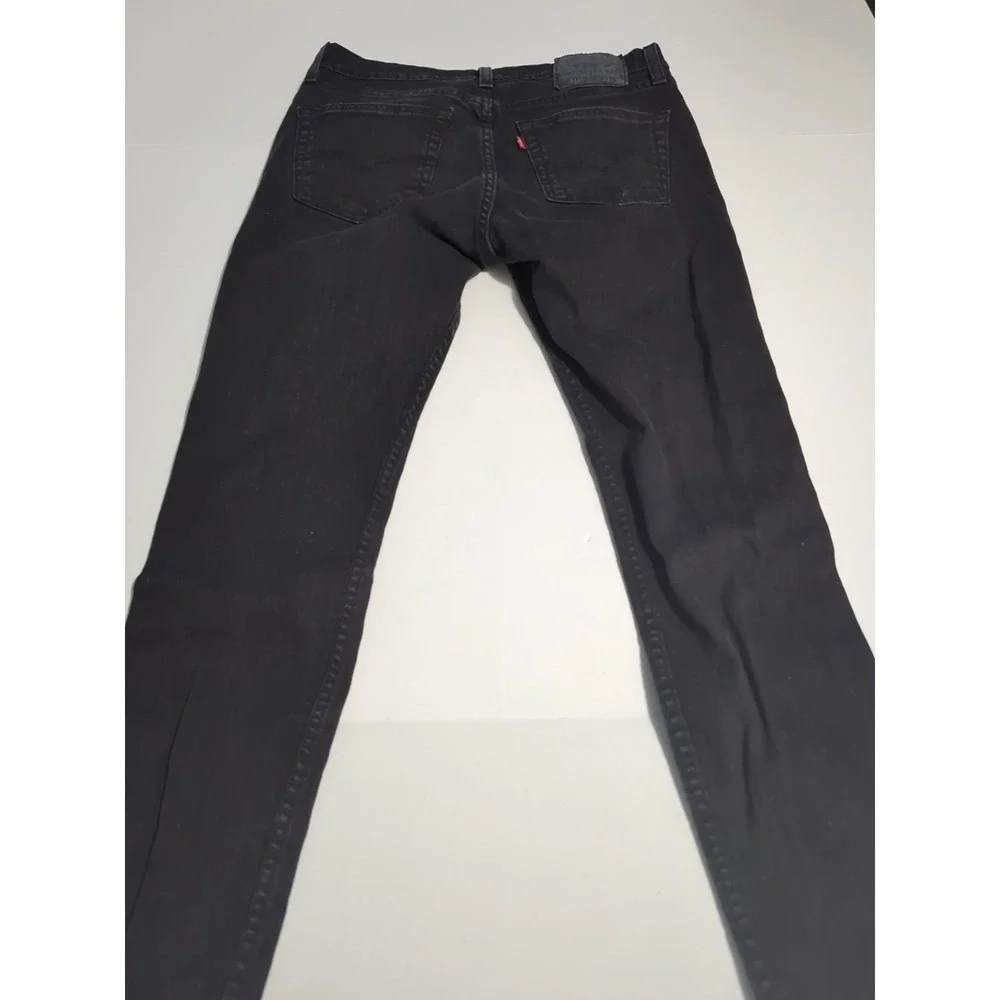 Levi's 511 Slim fit jeans mens 32x30 black stretch tapered denim streetwear